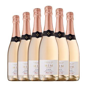 El Cep Mim Rose Brut Cava Media Botella 37 Cl 12% Vol. (pack De 6 Unidades)
