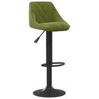taburete de cocina de terciopelo verde claro vidaxl