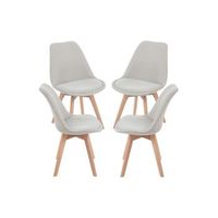 pack 4 sillas synk tela de tela 834943 cm - beige
