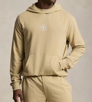 polo ralph lauren para hombre 714p03152003 sudadera con capucha de rizo frances marron l casual algodon