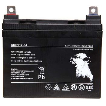 AGM 12V 34AH Sealed Deep Cycle (Lug Term)
