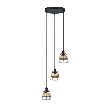Fabrilamp Plafon Burano 3xe14 Forja Ratan Regx25x33 Cm