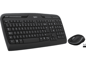 Pack Teclado + Ratón - Logitech Combo MK330, Inalámbrico, USB Logi Bolt, Bluetooth, Silent Touch, Personalizable, Multisistema, Negro