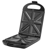 taylor swoden bruno - 3 en 1 sandwichera gofrera maquina de panini 1200w  color negro y libre de bpa