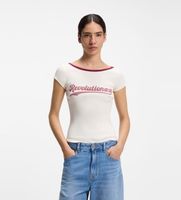 boss para mujer 50573190 camiseta c etine 2 blanco xl casual algodon manga corta