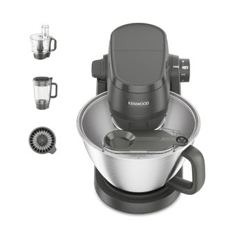 Kenwood Batidora amasadora con soporte Multi Tasker gris con procesador de alimentos KHC30.050GY
