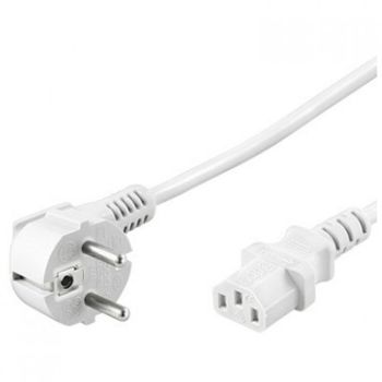 Goobay Cable de Alimentación para CPU CEE7/C13 5m Blanco