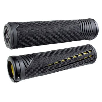 ODI CF Lock On Grips Black and Yellow