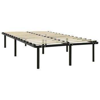 Cama Matrimonial | Cama Para Adultos | Estructura De Cama De Metal Negro 180x200 Cm