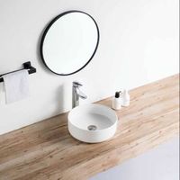 lavabo blanco mate sobre encimera ceramico mendoza o 36 cm o36 cm