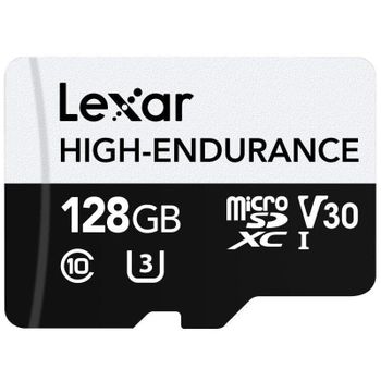 Tarjeta MicroSD Lexar High-Endurance 128 GB UHS-I Clase 10 V30 U3
