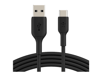 Cable USB - Belkin USB-A a USB-C de 15 W, 2m, Universal, Negro