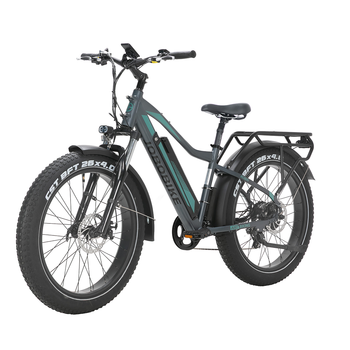 Bicicleta Eléctrica Jobobike Robin Pro, Batería Lg De 48 V Y 20 Ah, Fat Bike De 26”, Gris