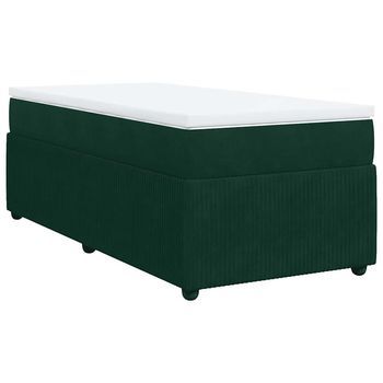 Cama Tapizada 200x100x46 Cm Tejido - Verde