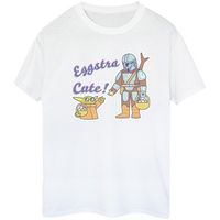 disney camiseta manga larga the mandalorian eggstra cute para mujer