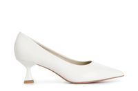 zapato de salon de napa cream