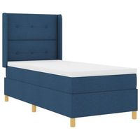 cama tapizada 200x147x128 cm  - azul