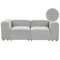 moderno sofa modular 2 plazas conjunto de sala de estar tapiceria de pana gris falsterbo