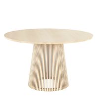 mesa de comedor redonda de sicomoro o130 cm
