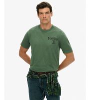 superdry para hombre m1012248a camiseta tokyo narrative loose verde s casual algodon manga corta