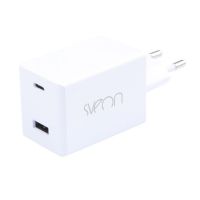 sveon sac248 cargador universal usb-cusb-a 48w blanco