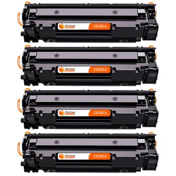 Pccom Essential HP CE285A/CE278A/CB435A/CB436A Tóner Compatible Negro Pack 4