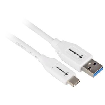 Cable USB Sharkoon USB-A a USB-C USB 3.1 Gen 2 10 Gbps 1 m