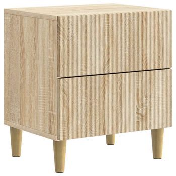Armario De Noche Roble Sonoma 43 X 34,5 X 48 Cm Vidaxl