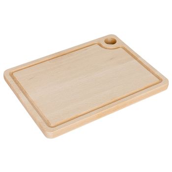 Tabla de cortar de madera 40 x 40 x 3 cm