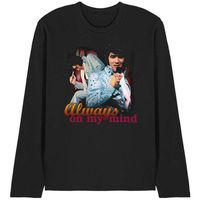 elvis presley camiseta manga larga always on my mind para mujer