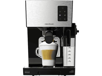 Cafetera semiautomática - Cecotec Power Instant-ccino 20, 1450 W, Thermoblock, Sistema InstantCappuccino, Depósito de agua 1,4 L, Inox