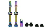 kit de valvulas muc off tubeless v2  par  60mm iridiscente