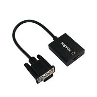 approx appc25 adaptador vga a hdmi con audio negro