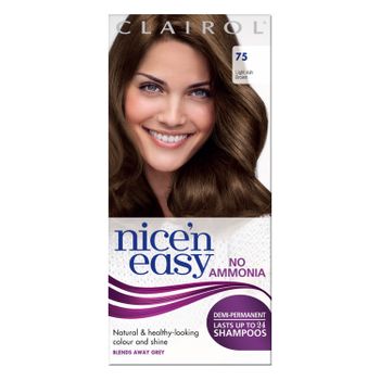 Clairol Nice'n Easy No Ammonia Hair Dye 75 Light Ash Brown