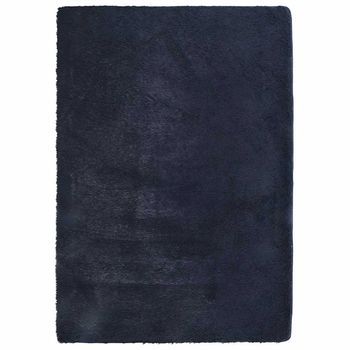 Alfombra De Pelo Largo Navarra Azul Marino 240x340 Cm Poliéster Vidaxl