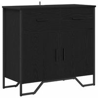 aparador roble negro 795 x 355 x 745 cm vidaxl