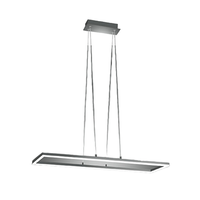 lampara colgante de techo led bard 52w antracita 3394-43-282 fabas luce