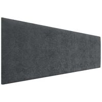 dhome cabecero negro 135cm acabado toalla soft tapizado liso 4cm grosor 50cm alto tejido suave para pared acusticos cabeceros absorbentes 135cm 4cm - 50 al - negro