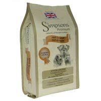 simpsons premium sensitive adult dog - duck  potato - 12kg