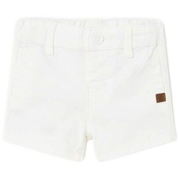 Mayoral Short niña 201 Bermuda sarga Better Cotton recién nacido Blanco para niña