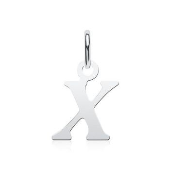 Colgante letra X de plata 925