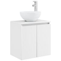 vanidad con lavabo de pared blanco 495 x 35 x 63 cm vidaxl