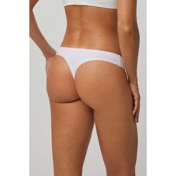 Ysabel Mora Strings Pack de 2 tangas básicos algodón blanco para mujer