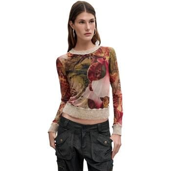 Desigual Camiseta manga larga TS_ORCHIDS_LACROIX 26WWTK22 para mujer