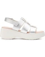 de wonders sandalias con forma nora d-9724 plata