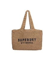 superdry para mujer w9110401a bolso tote de rafia city marron osfa casual papel