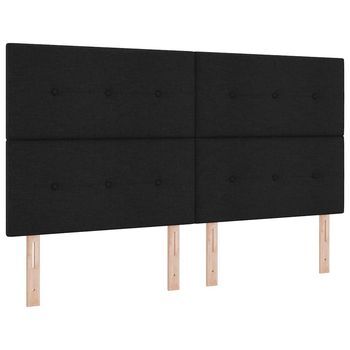 Cabecero Led Con Tiras Led Con Cabecera Negro 180 Cm Tela Vidaxl