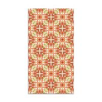 panorama alfombra vinilica estilo hidraulico oriental naranja 200x200 cm