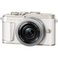 olympus pen e-pl9 mirrorless camera with mzuiko digital ed 14-42 mm f35-56 ez lens - white white