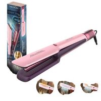 plancha de pelo con aire air lisse cotton candy 600w protege el cabello tecnologia ionica keratina y aceite argan
